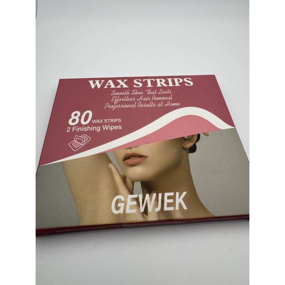 Lot of 4 GEWJEK Wax Strips 80 Count Hair Removal Kit w Finishing Wipes New
